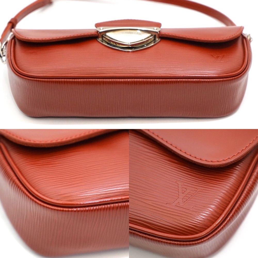 Louis Vuitton Montaigne Epi Red Clutch Bag - Picture 5 of 8